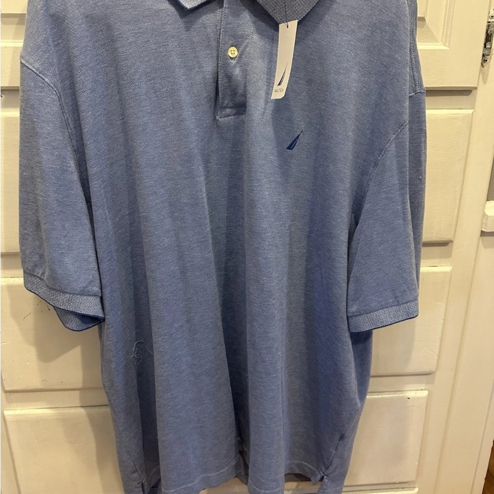 Nautica Mens All Cotton Classic Fit Short Sleeve Polo Shirt NWT XXL